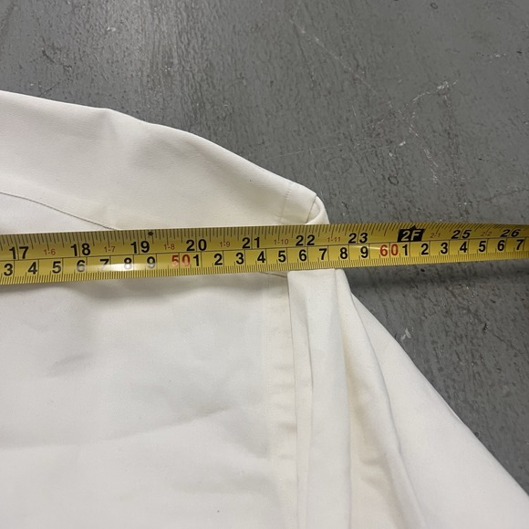 Ralph Lauren Long Sleeve Button-down Shirts 2XB BIG Solid White Cotton Blue Pony - Picture 9 of 11